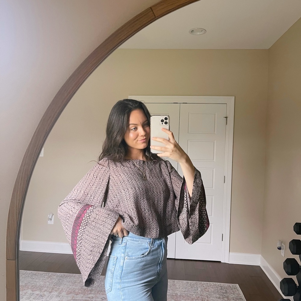 Free People bell sleeve blouse - Picture 8 of 10